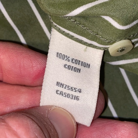 Abercrombie Fitch Muscle Button Up Down Green Work Dress Cotton Business Shirt - Picture 5 of 10